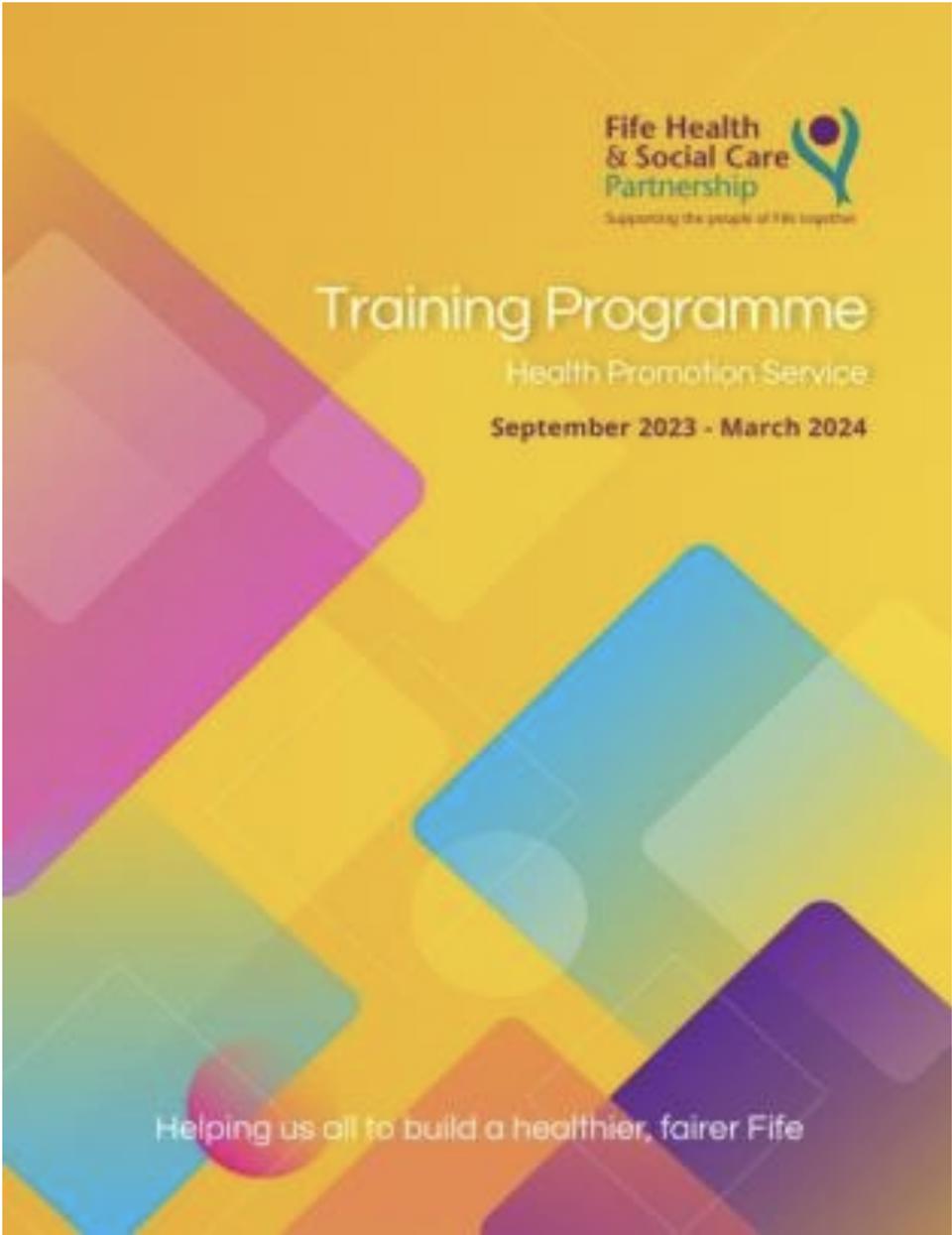 Health Promotion Training Programme cover