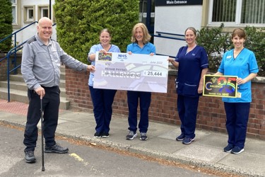 Former COVID patient raises over £25,000 for the Fife Health Charity