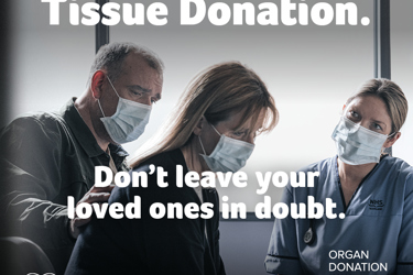 If you’ve made your organ and tissue donation decision, tell your family and friends.