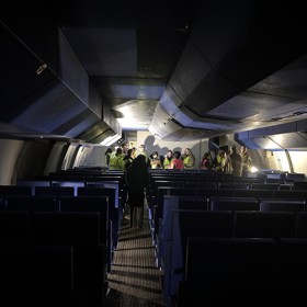 on board airplane medical training simulation