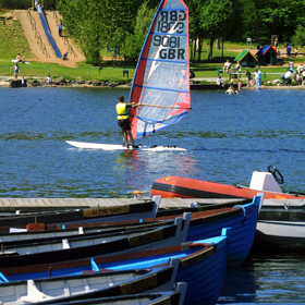 Lochore meadows Windsurfing