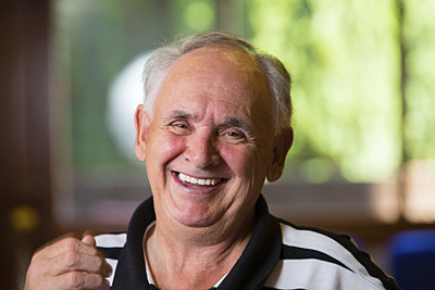 Older man smiling