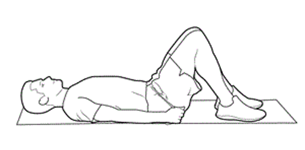 Man Lying On Back