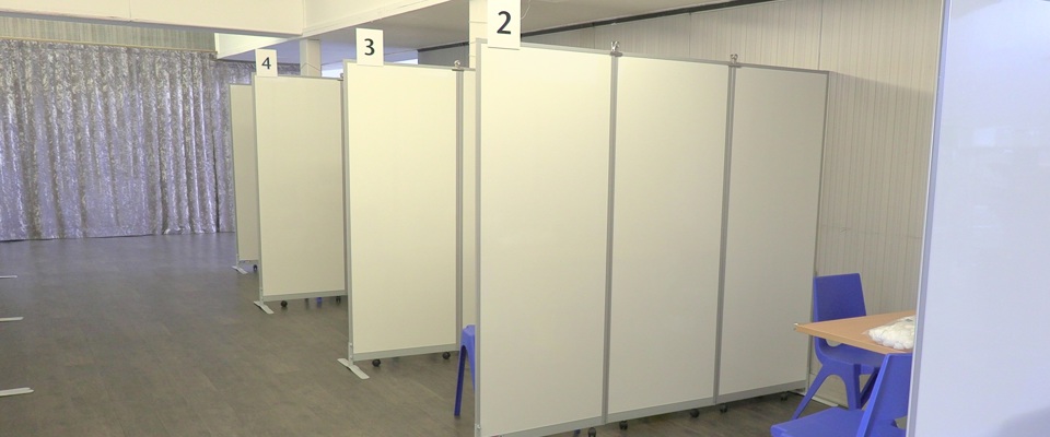 Carnegie vaccination booths
