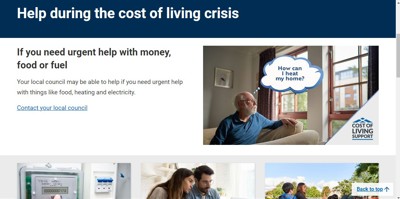 help during the cost of living crisis