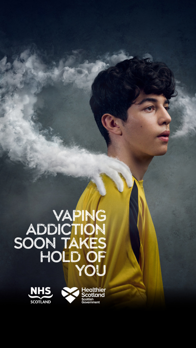 9X16 Boy 2 Messaging For Young People Social Static Vaping Addiction Campaign