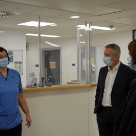 Nurse speaking to director of RCN