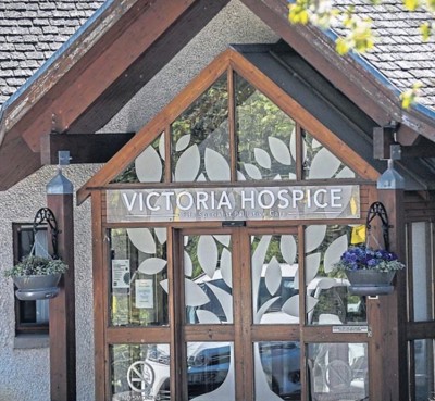 The entrance to the Victoria Hospice which has received funding from Fife Health Charity to undergo extensive refurbishment.