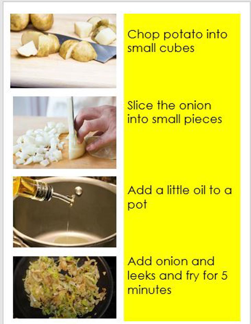 Making Leek & Potato soup Page 3