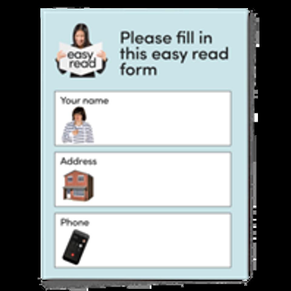 Fill In This Easy Read Form Image