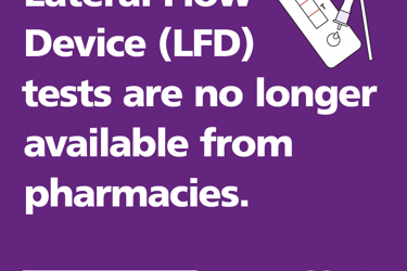 LFD kits no longer available from pharmacies