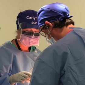Surgeons in theatre