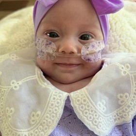 Baby Purple Bow