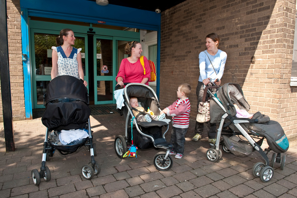 Mums with their prams