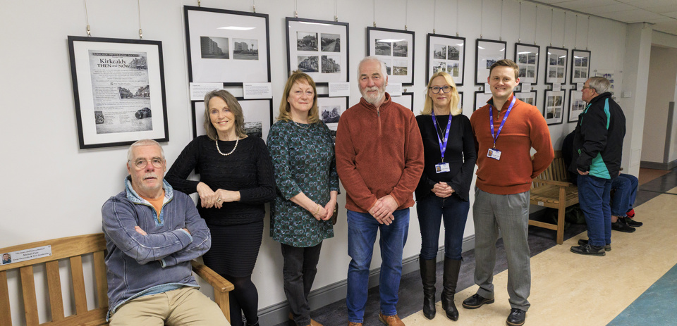 Group In Front Of Exhibition