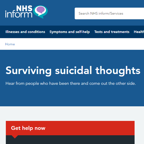 surviving suicidal thoughts form 