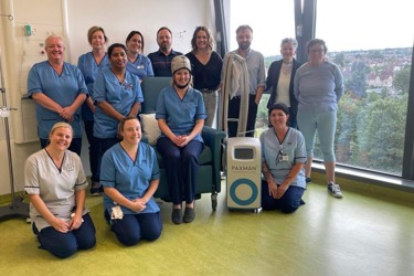 Scalp-cooling system donated to team at Victoria Hospital