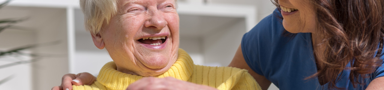 Nurse with elderly patient