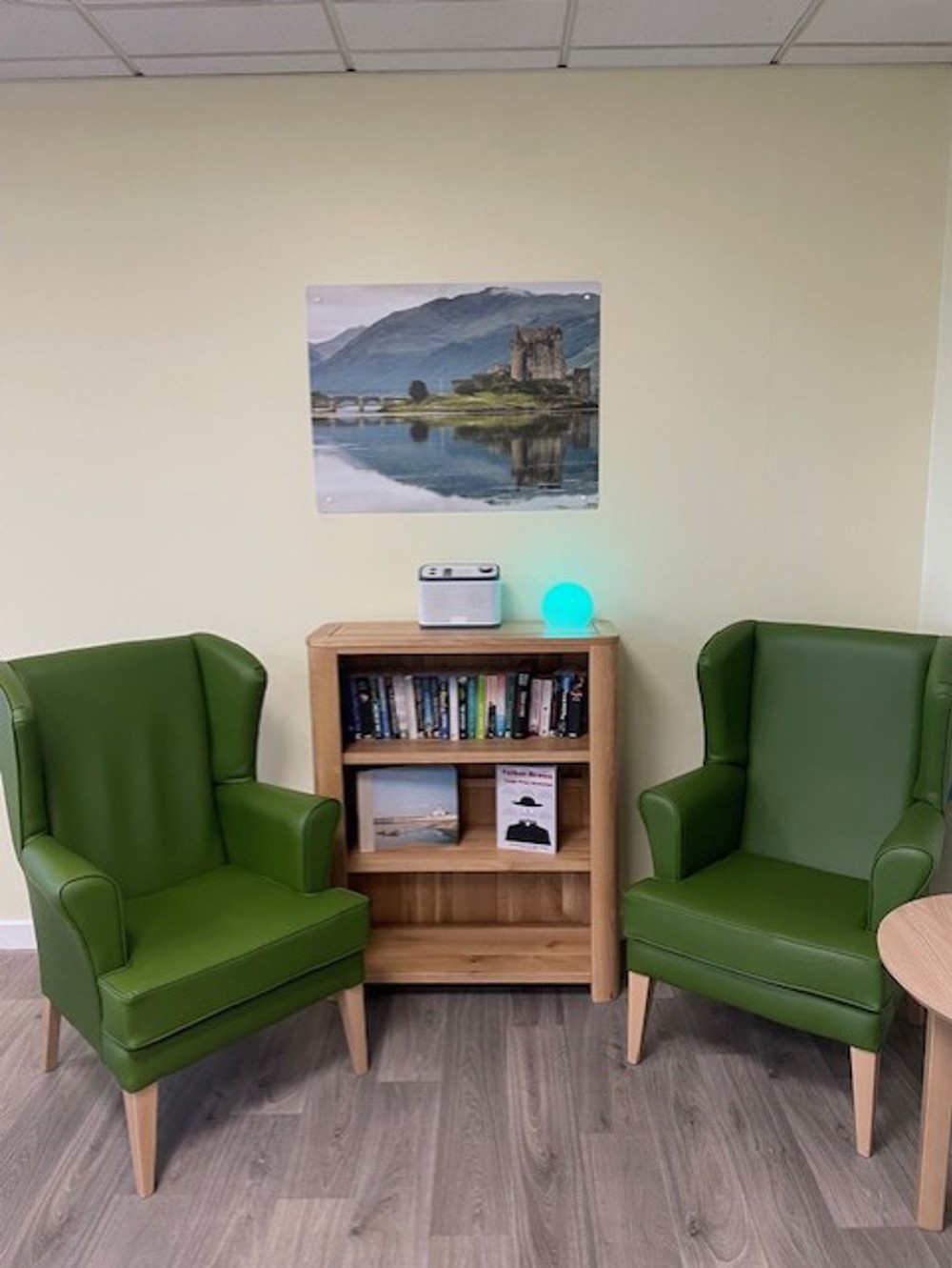 Two Green Sitting Chairs