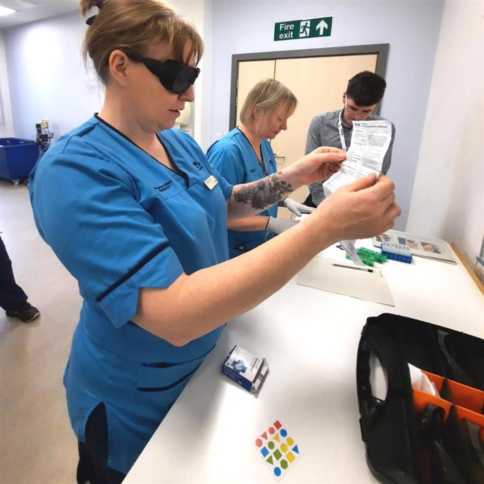 Low vision simulation