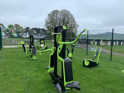 Outdoor Green Gym at Lynebank Hospital, Dunfermline.