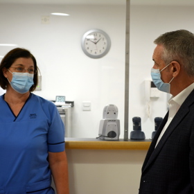 Nurse speaking to director of RCN