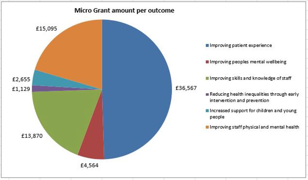 Micro Grants Amounts To March 2025