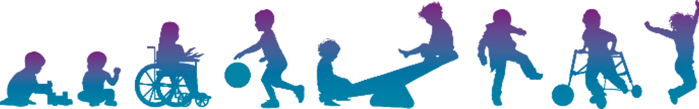 silhouettes of children