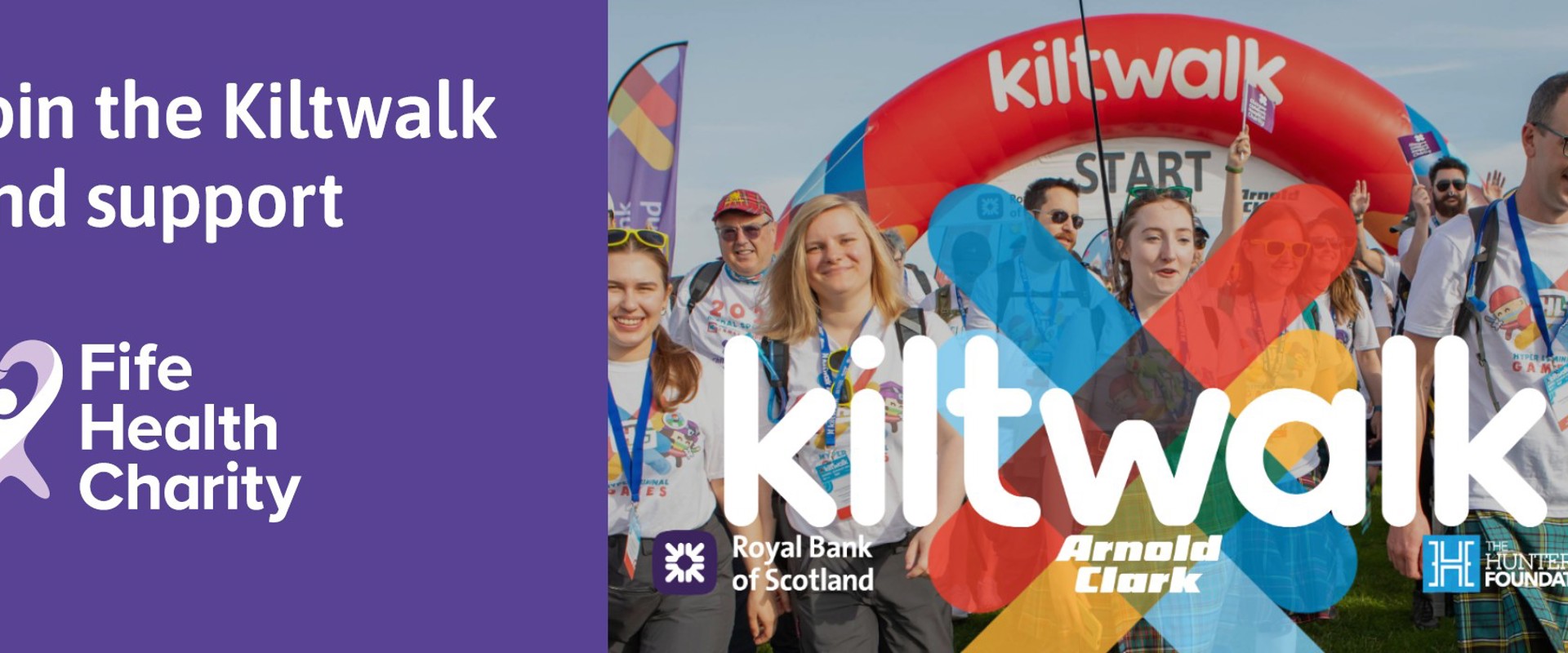Join the Kiltwalk and support Fife Health Charity