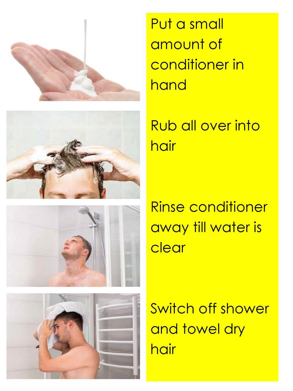 3 Personal Care Visual, Washing Hair Use As Image page 2
